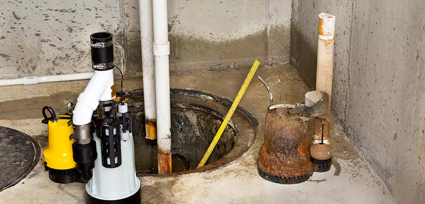 Installing Sump Pump in Finished Basement in Norwalk, CT